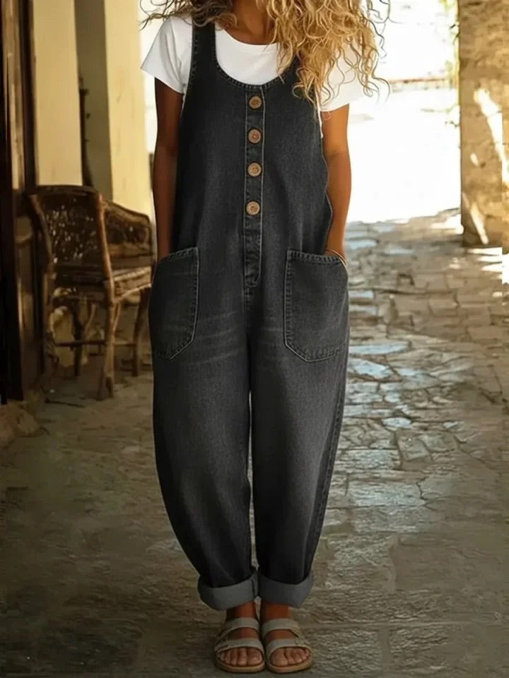 M&H | Denim-Look Overalls