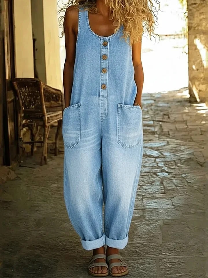 M&H | Denim-Look Overalls