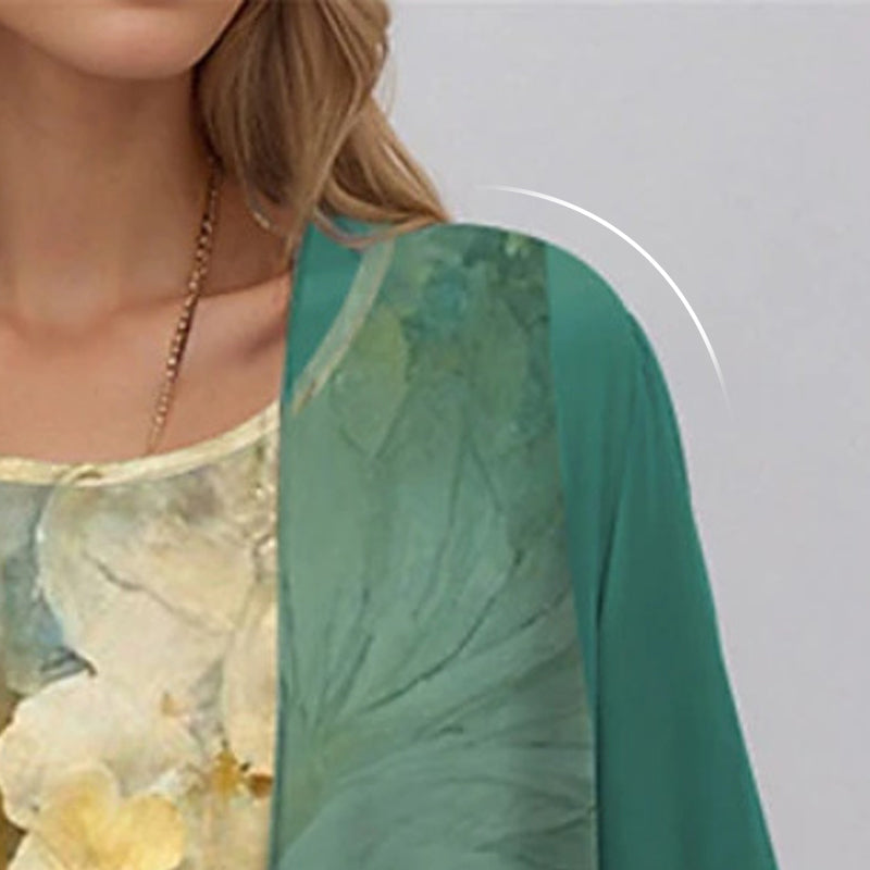 Evelyn | Open-Front Midi Dress