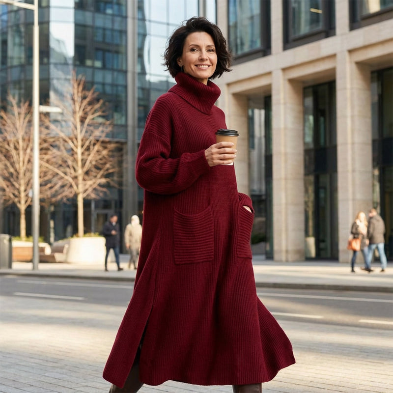 M&H | Turtleneck Sweater Dress