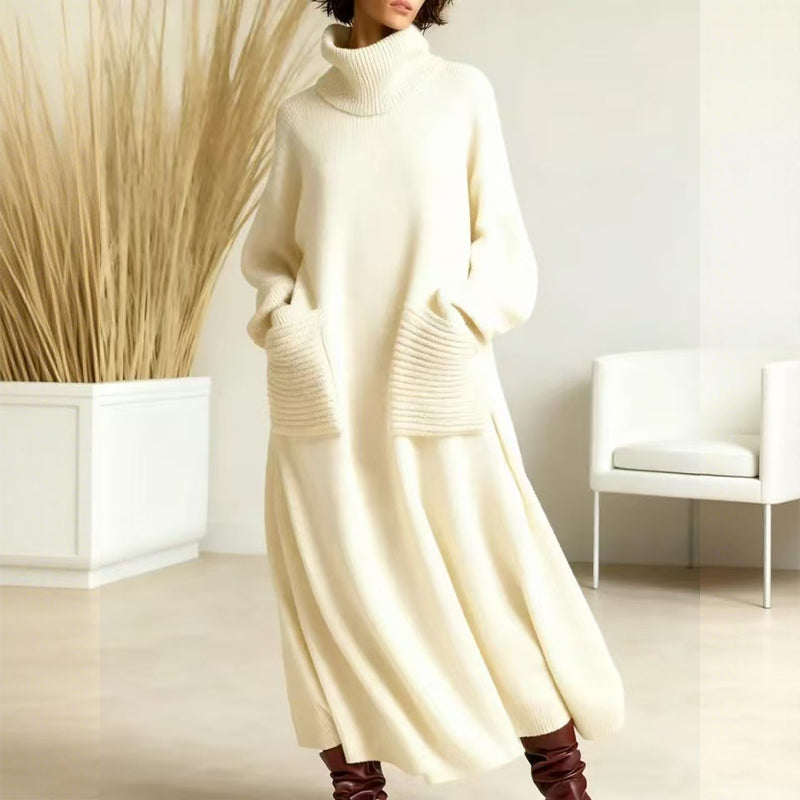 M&H | Turtleneck Sweater Dress