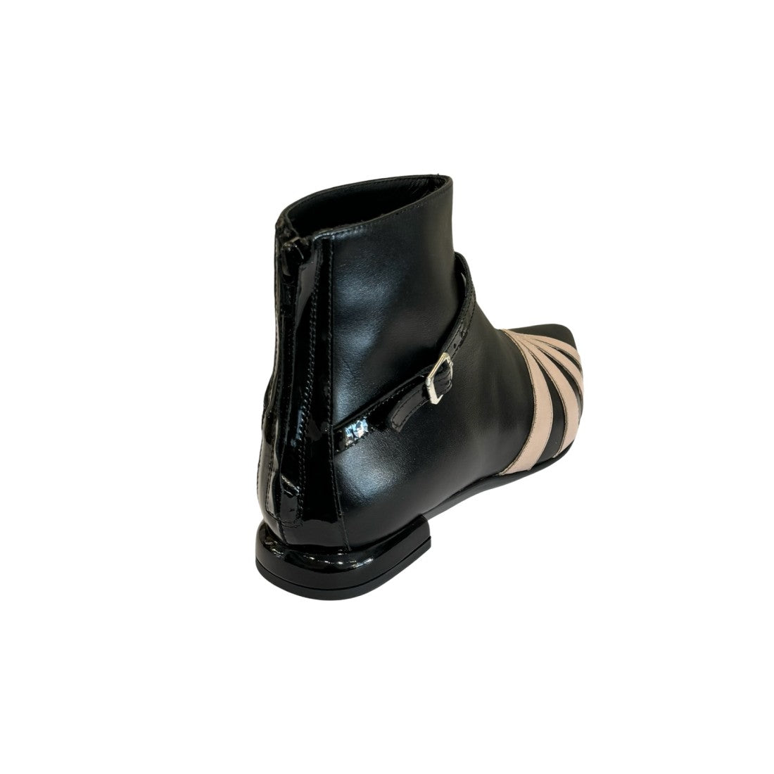 Elmont | Geometric Pointed-Toe Ankle Boot