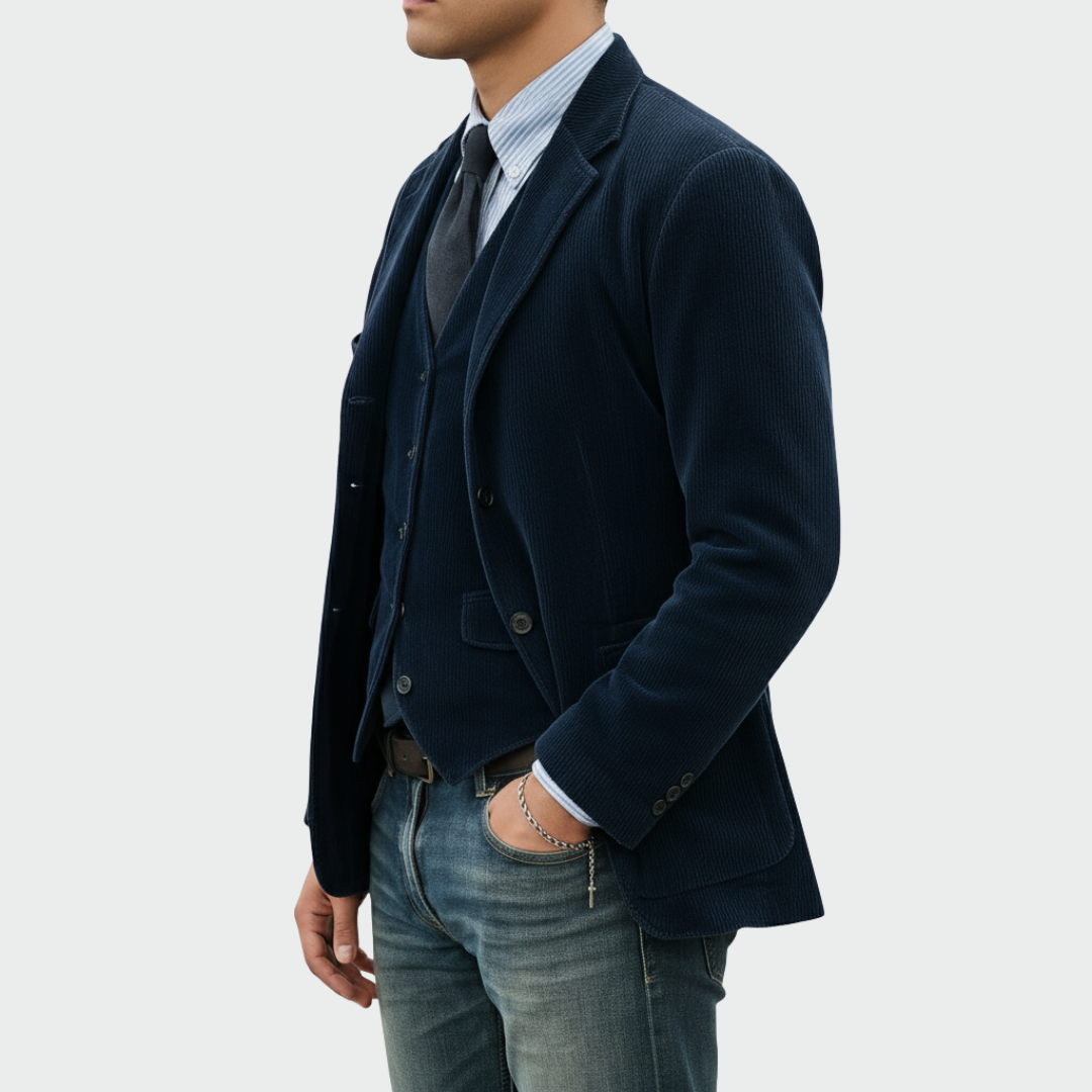 Elmont | Velvet Blazer and Waistcoat Set