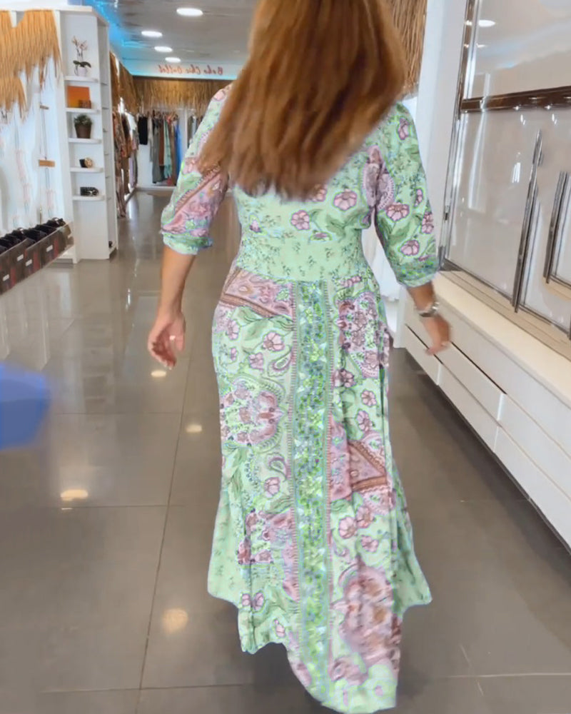 M&H | Smocked Waist Maxi Dress