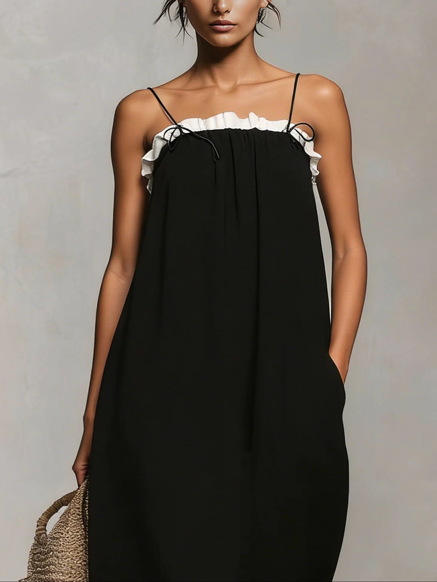 M&H | Color-Block Maxi Dress