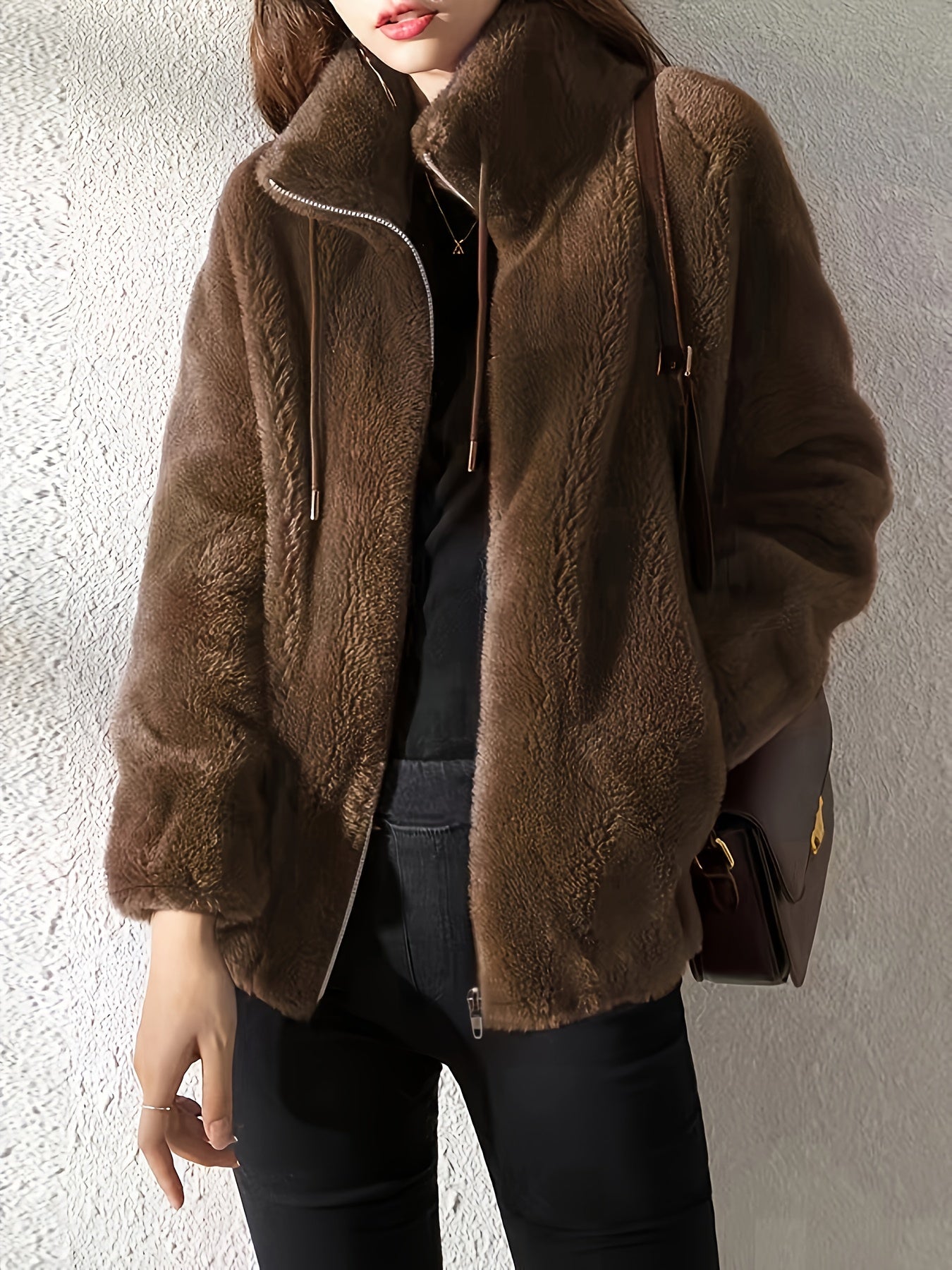 Elmont | Soft-Lined High-Neck Zip Jacket