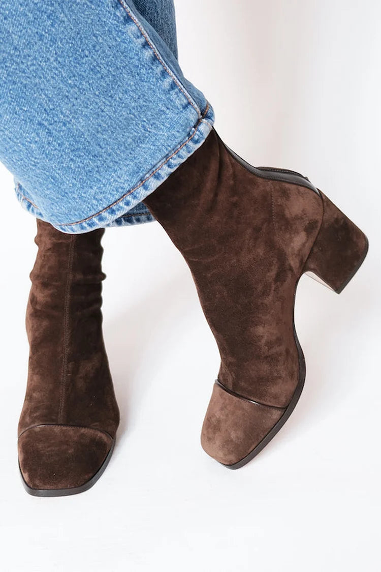 Elmont | Square-Toe Mid-Heel Ankle Boot