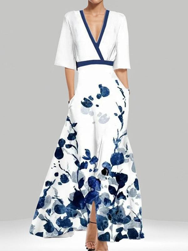 M&H | Mid Sleeve Maxi Dress