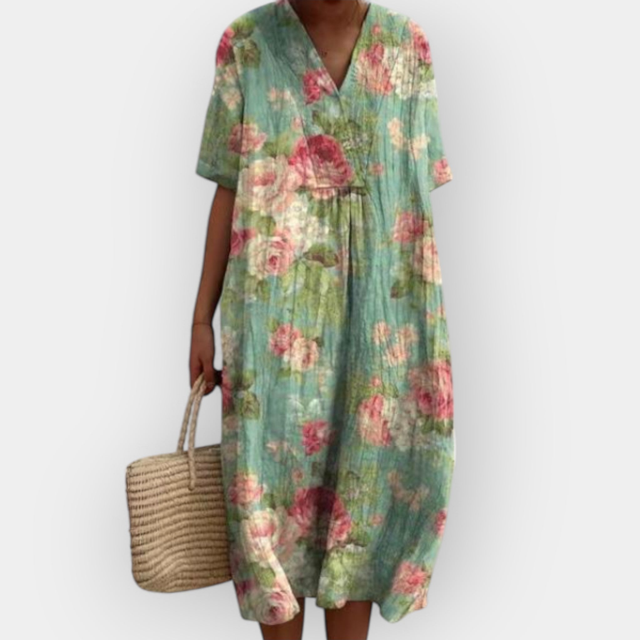 Monica | Floral Breathable Cotton Sundress