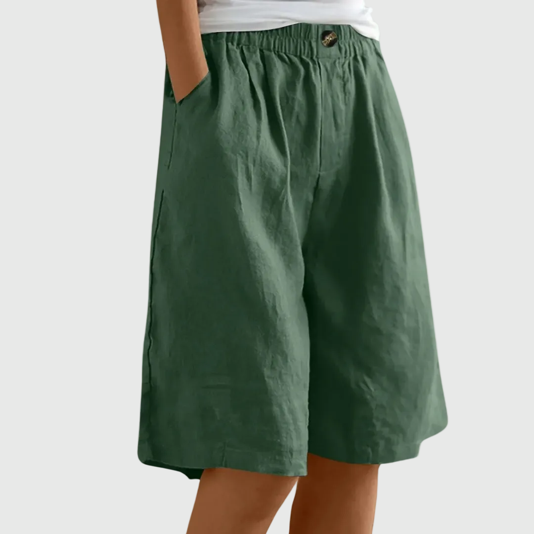 Elmont | Knee-Length Elastic-Waist Shorts