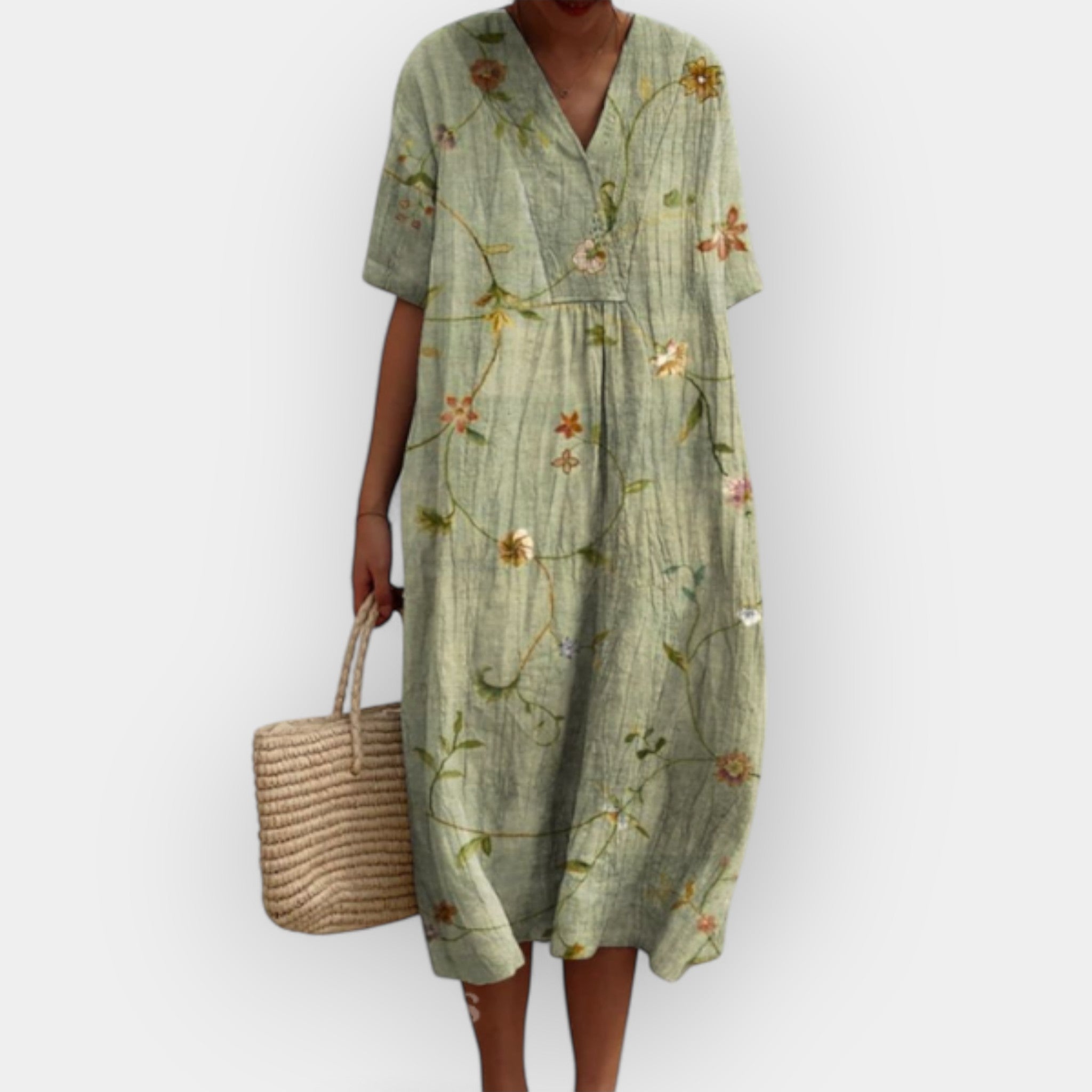 Monica | Floral Breathable Cotton Sundress