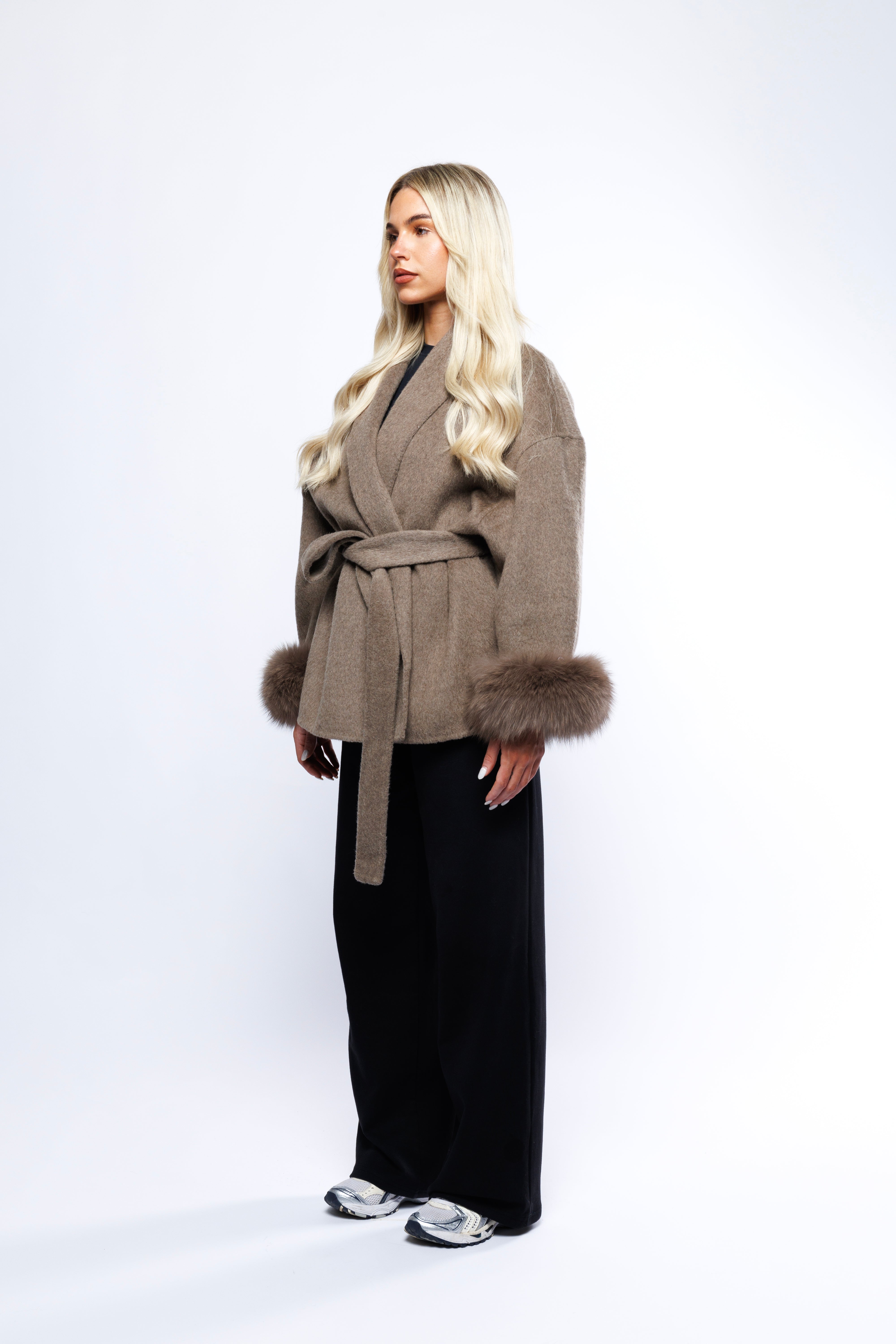 Elmont | Belted Wool-Blend Coat