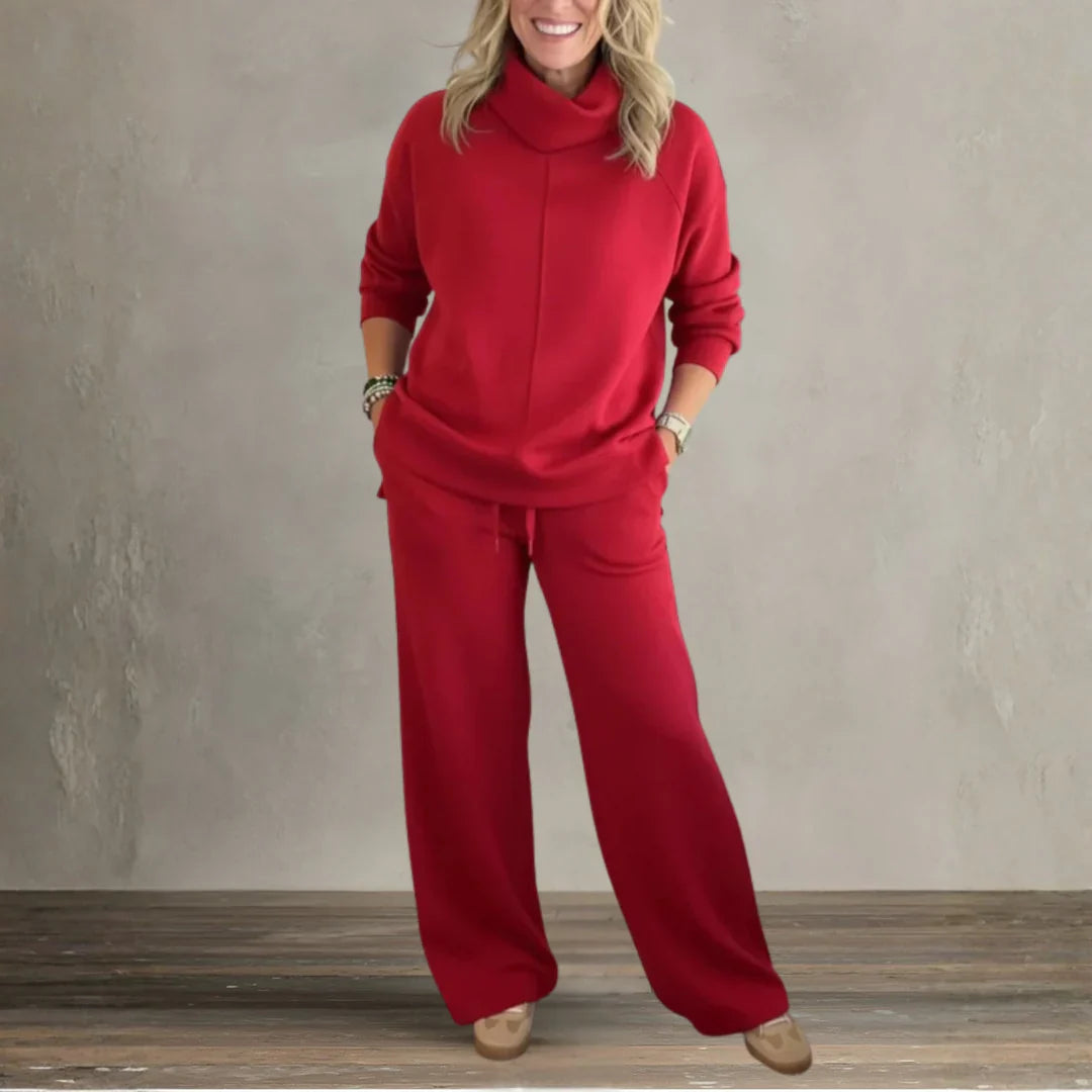 Elmont | High-Collar Casual Set