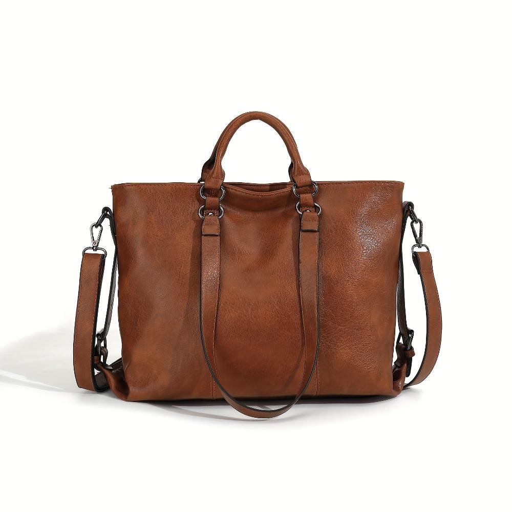Elmont | Faux Leather Shopper Tote