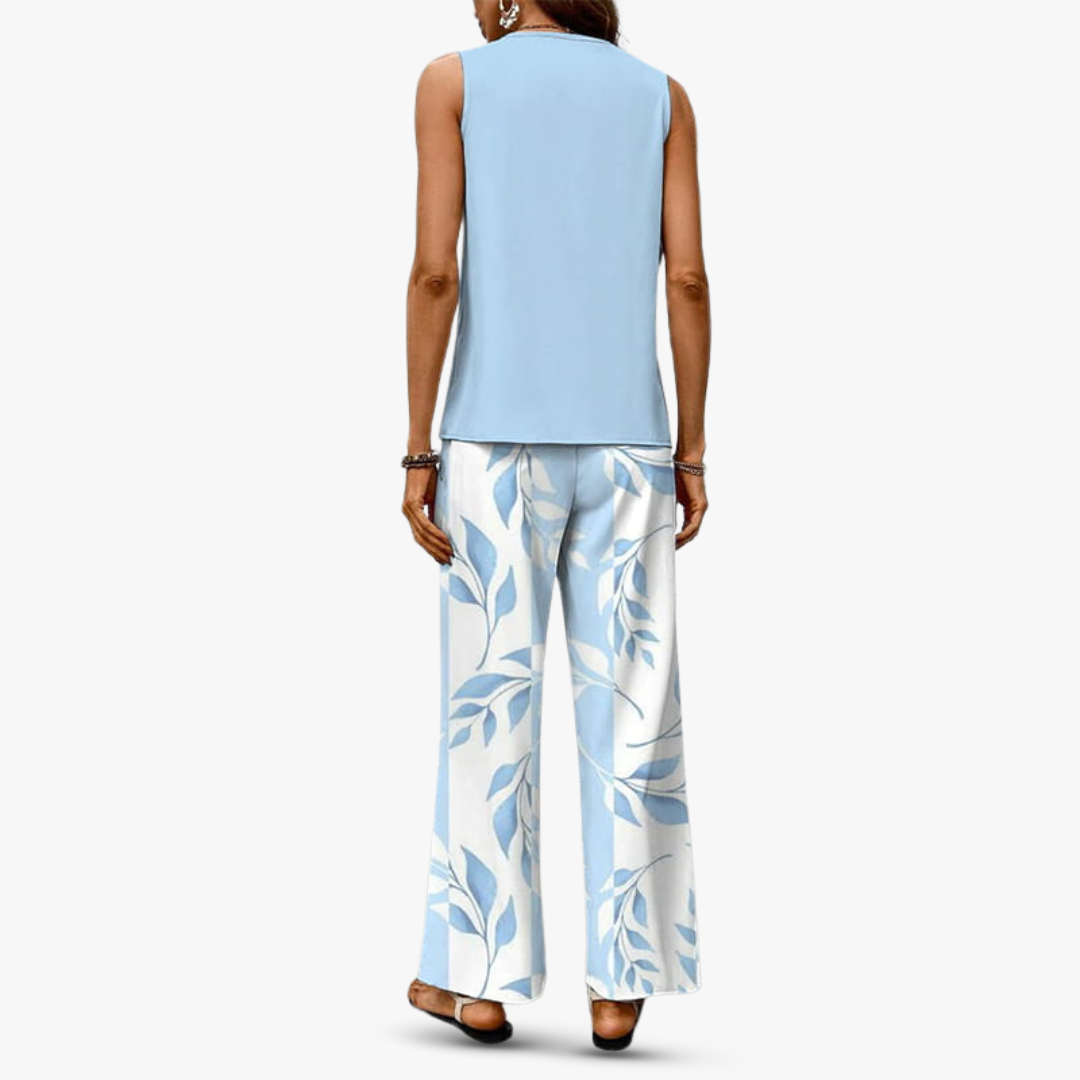 M&H | Sleeveless Top & Pants Set