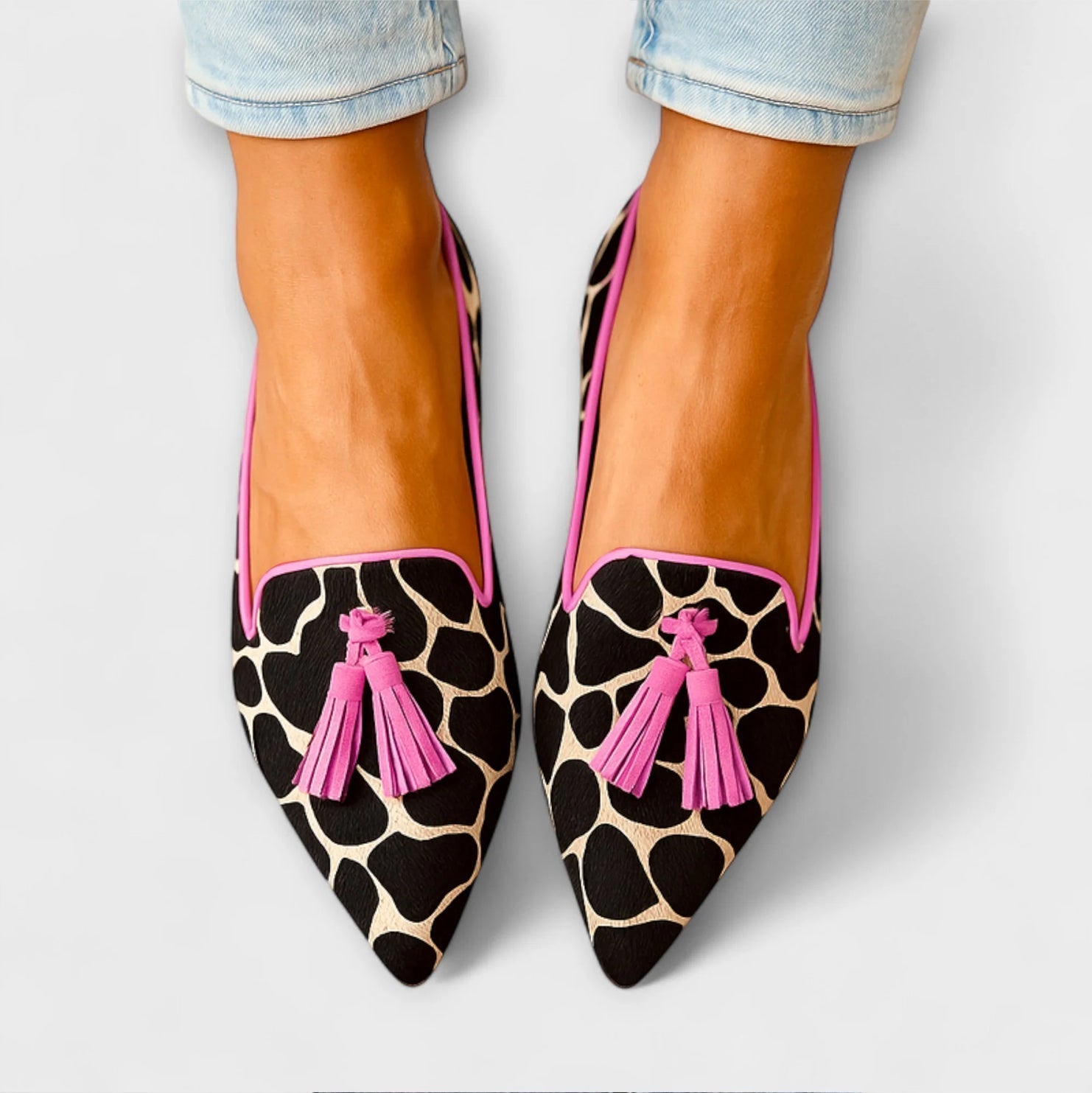 Elmont | Animal-Print Tassel Loafers