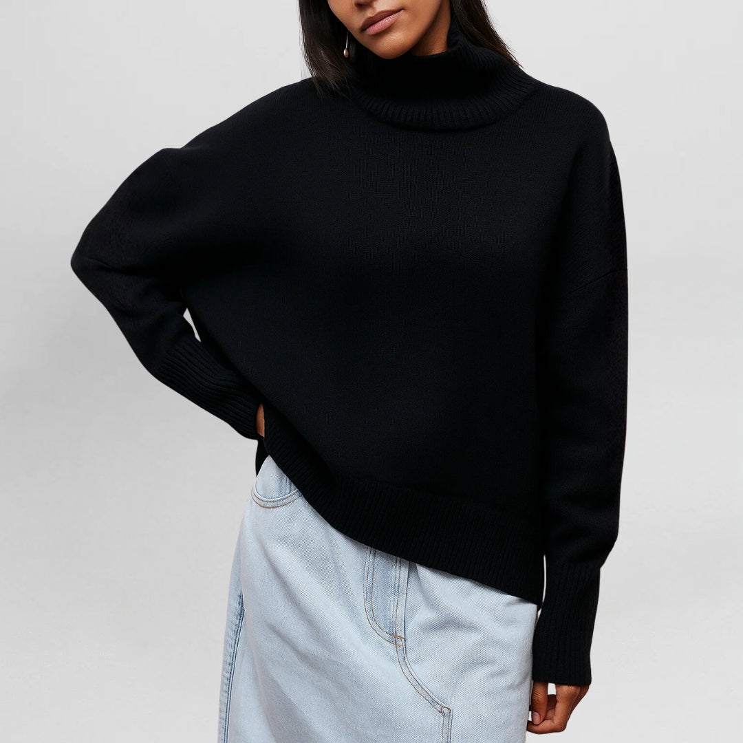 Elmont | High-Neck Knit Sweater