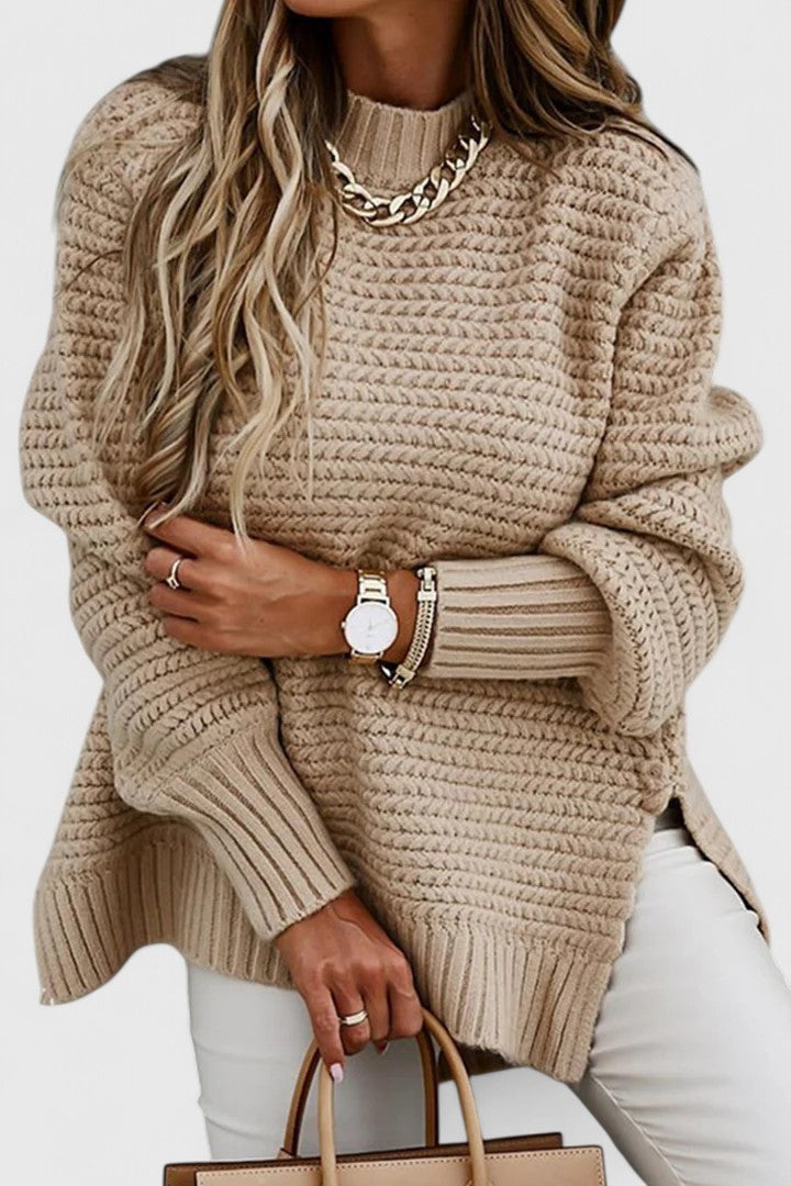 Elmont | Slit-Hem Crewneck Sweater