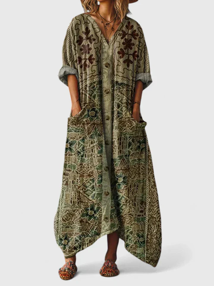 Elmont | Embroidered Relaxed Dress