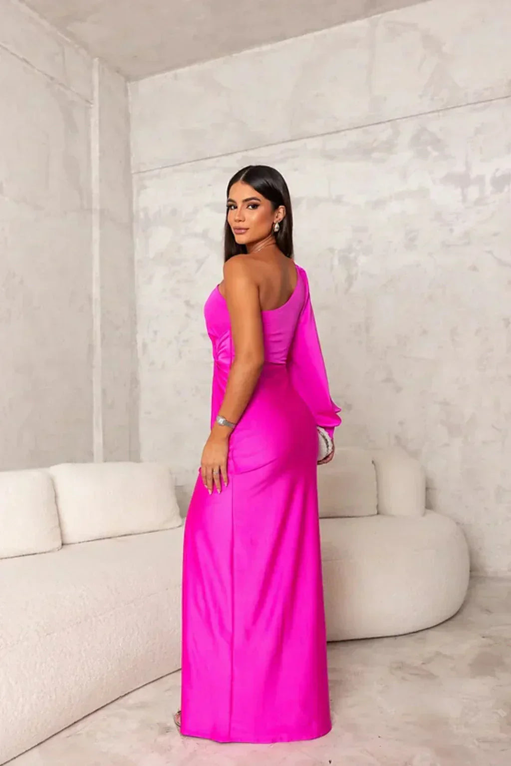 M&H | One-Shoulder Maxi Dress