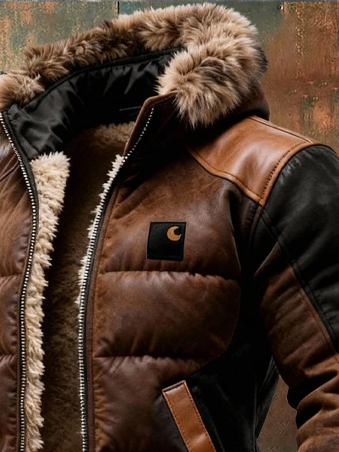 Elmont | Men's Quilted Jacket with Double-Layer Collar