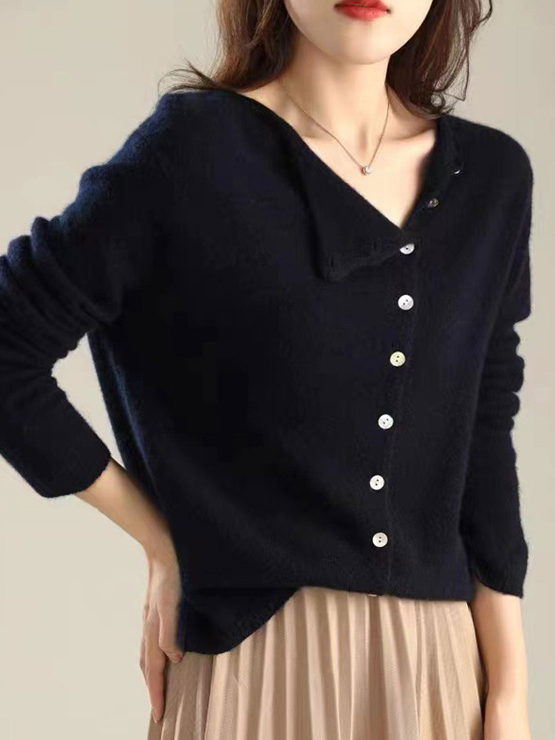 Sarah | V-Neck Button-Front Cardigan