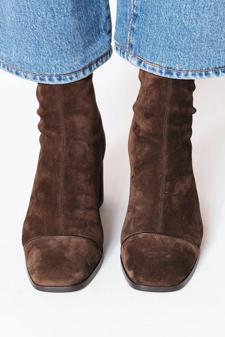 Elmont | Square-Toe Mid-Heel Ankle Boot