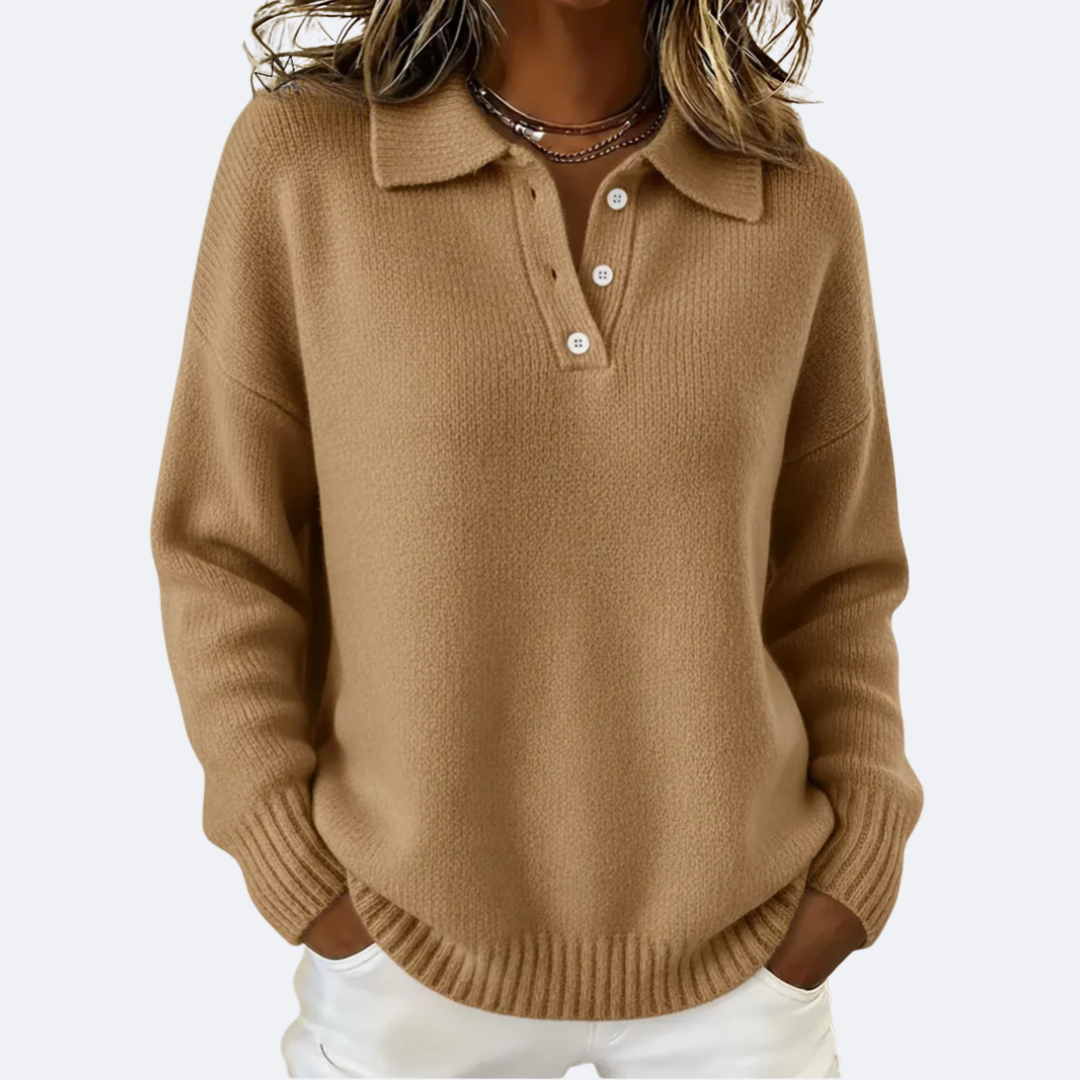 Elmont | Soft Knit Polo Sweater