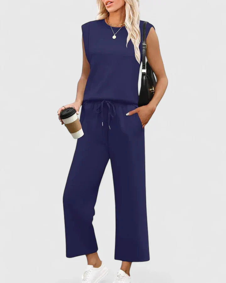 M&H | Two-Piece Set with Wide-Leg Pants
