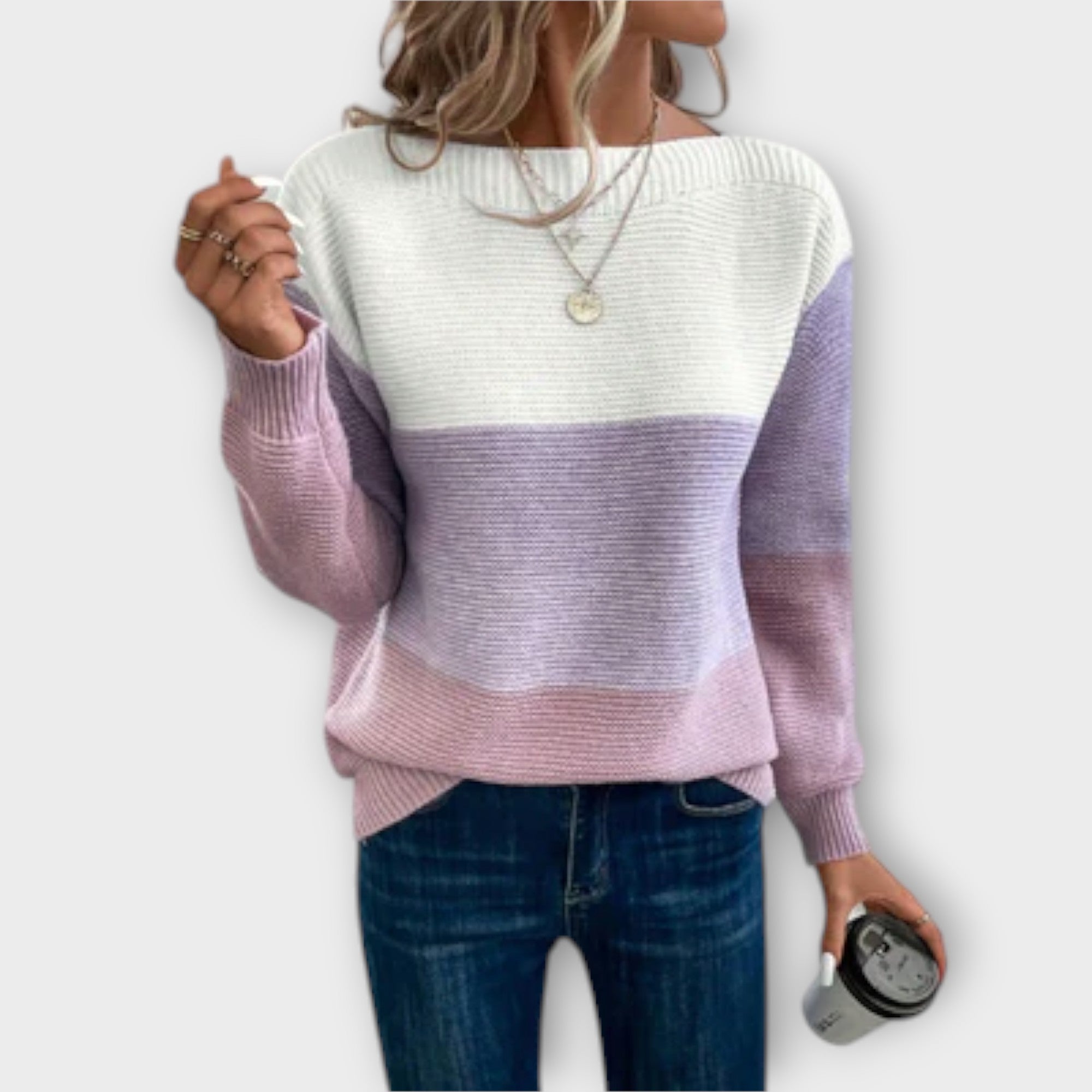 Elmont | Three-Colour Patchwork Sweater