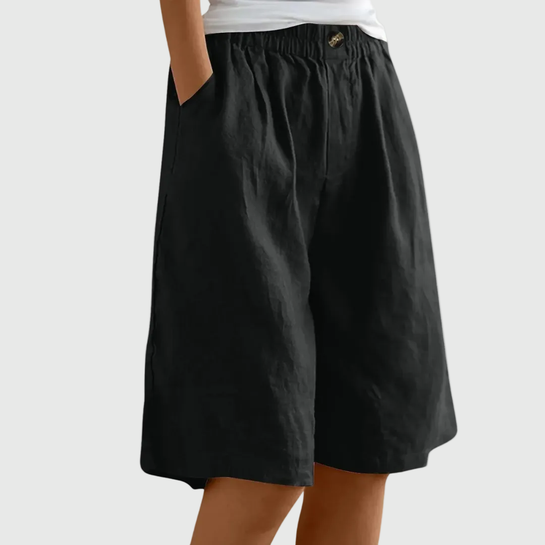 Elmont | Knee-Length Elastic-Waist Shorts