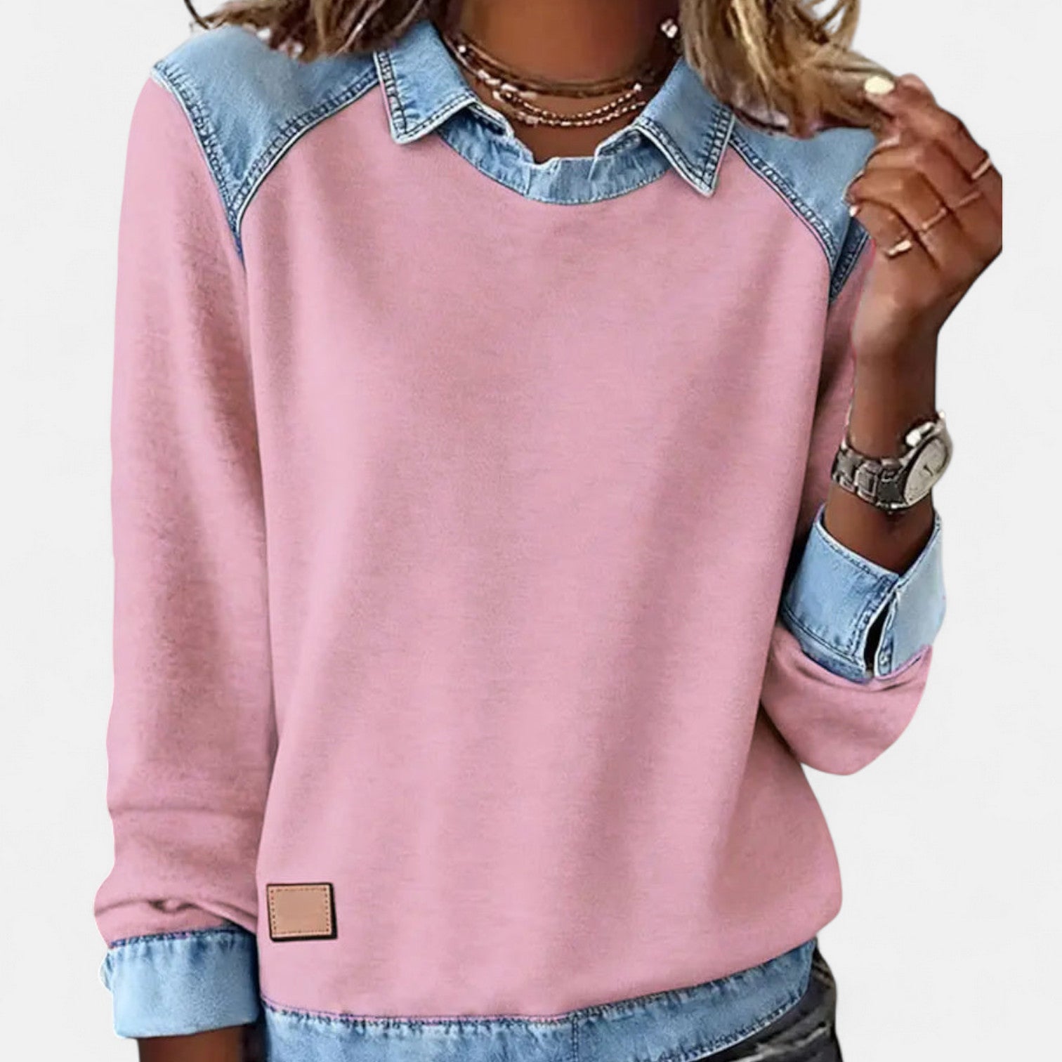 Elmont | Long-Sleeve Collared Blouse