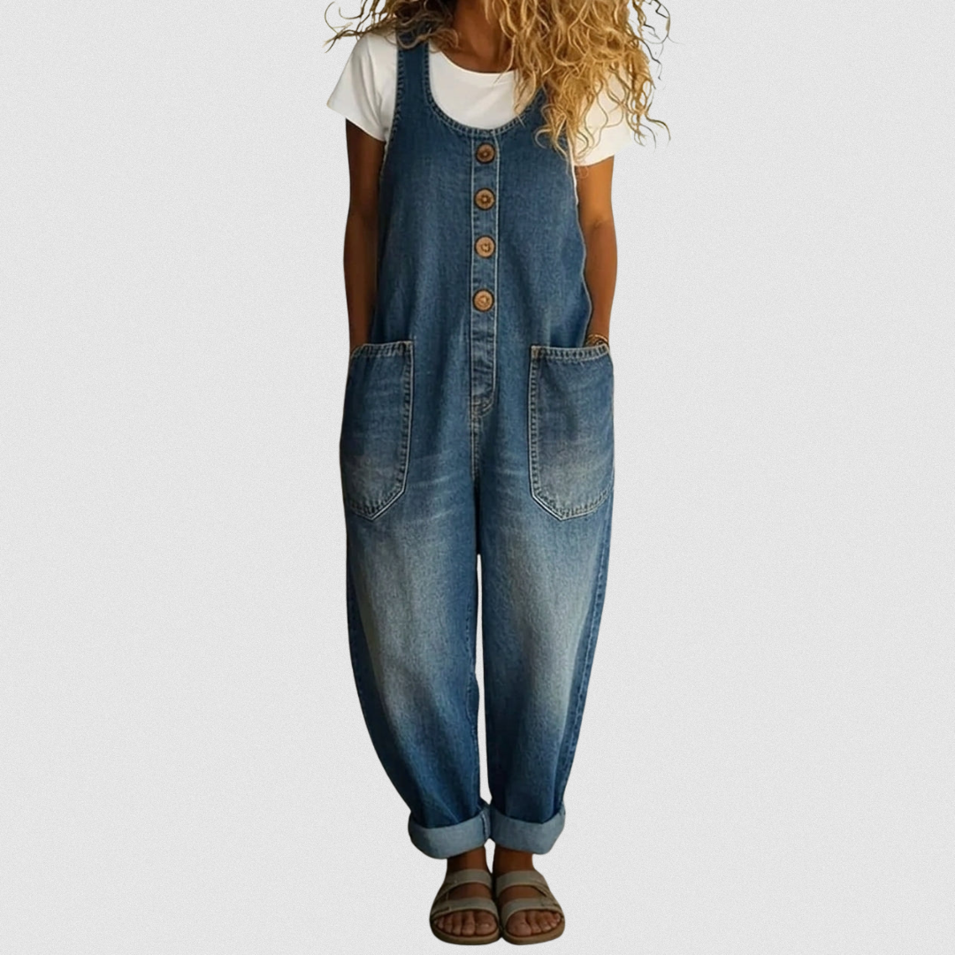 M&H | Cotton Denim Jumpsuit