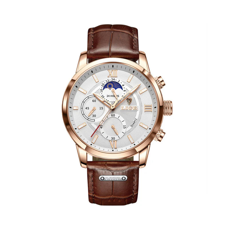 Elmont | Classic Leather Quartz Watch