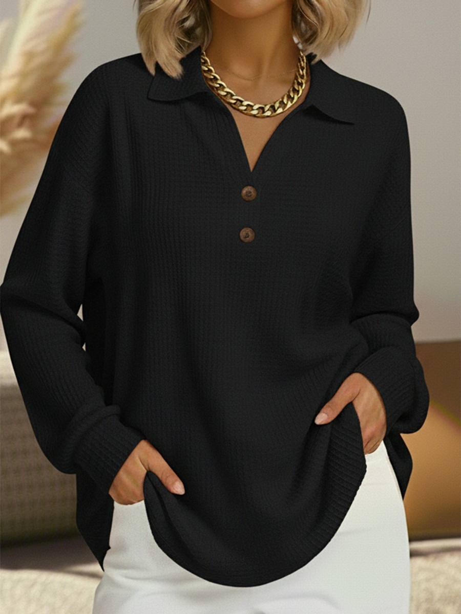 Elmont | Women's Double-Layer Waffle Knit Sweater