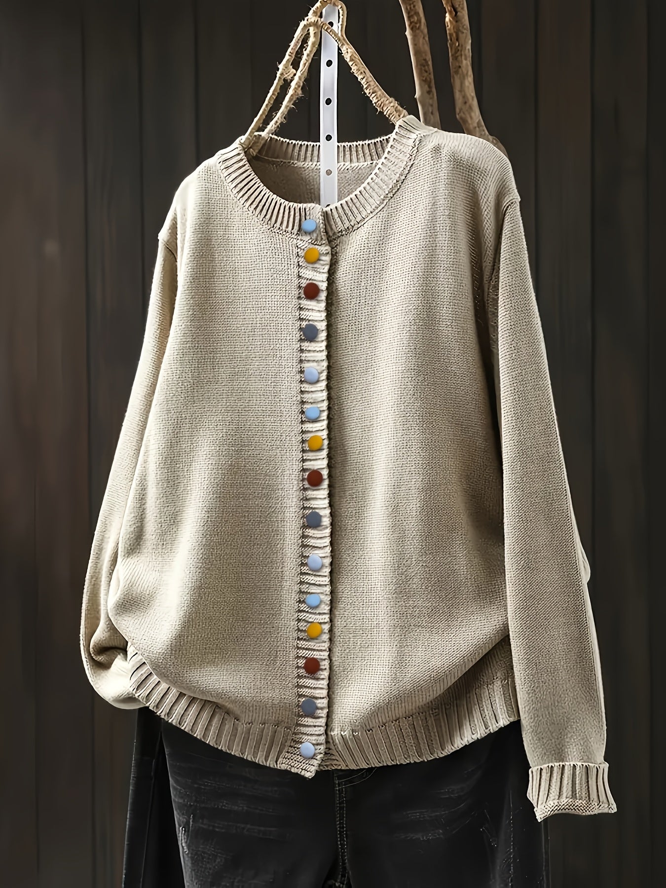 Sarah | Knit Button-Front Cardigan