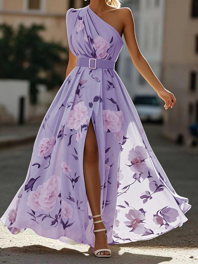 M&H | One-Shoulder Maxi Dress