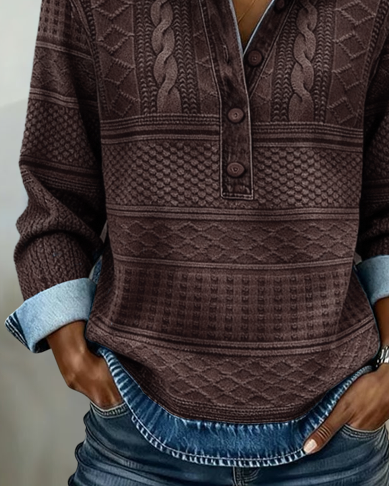 Elmont | Half-Button Collared Sweatshirt