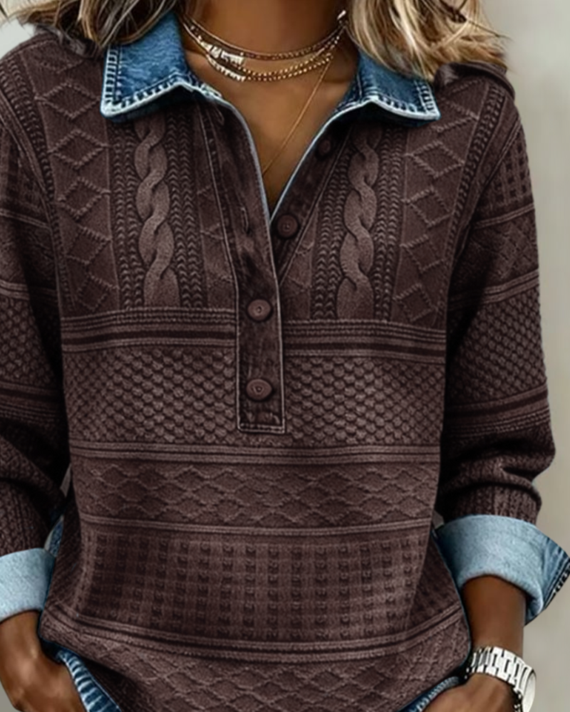 Elmont | Half-Button Collared Sweatshirt