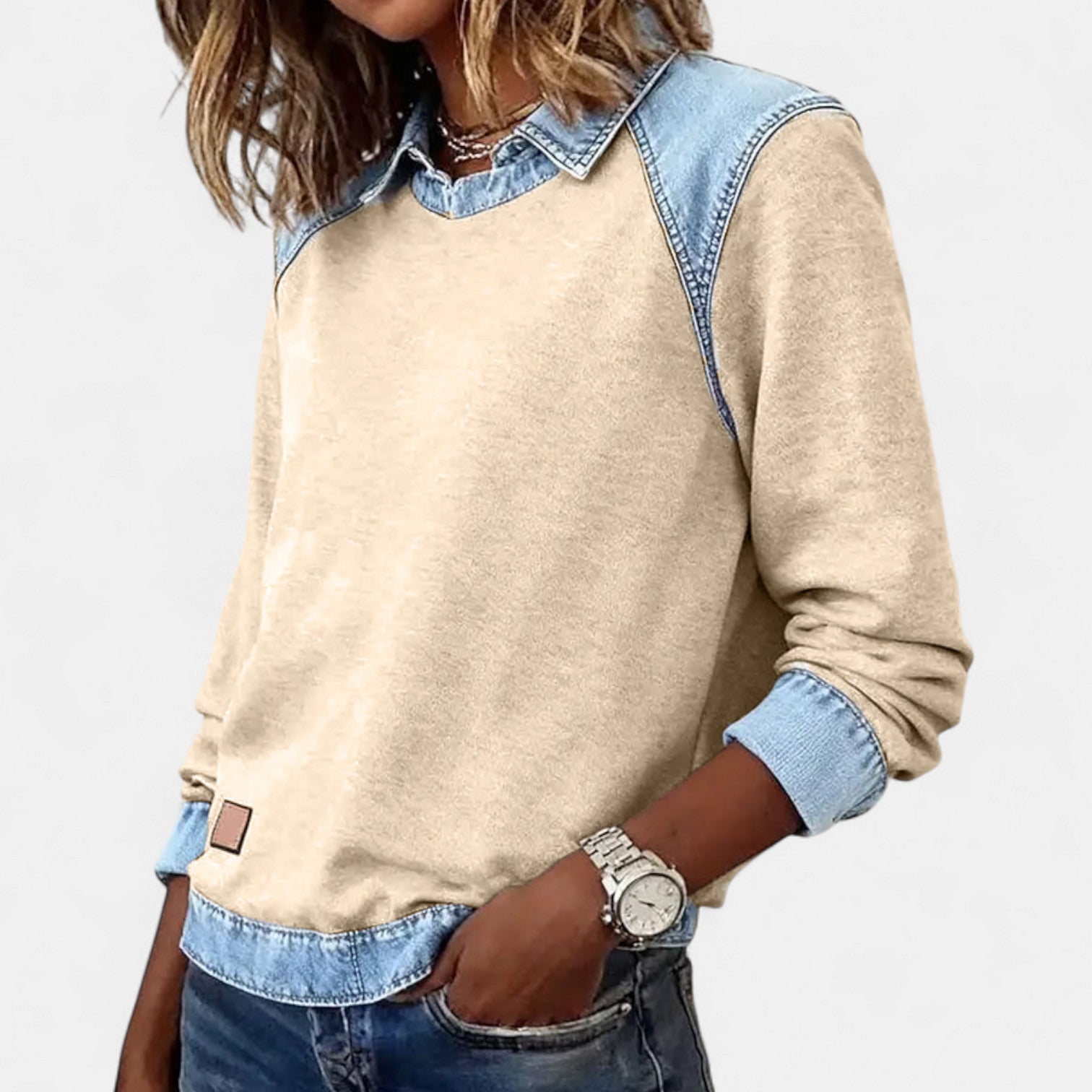 Elmont | Long-Sleeve Collared Blouse