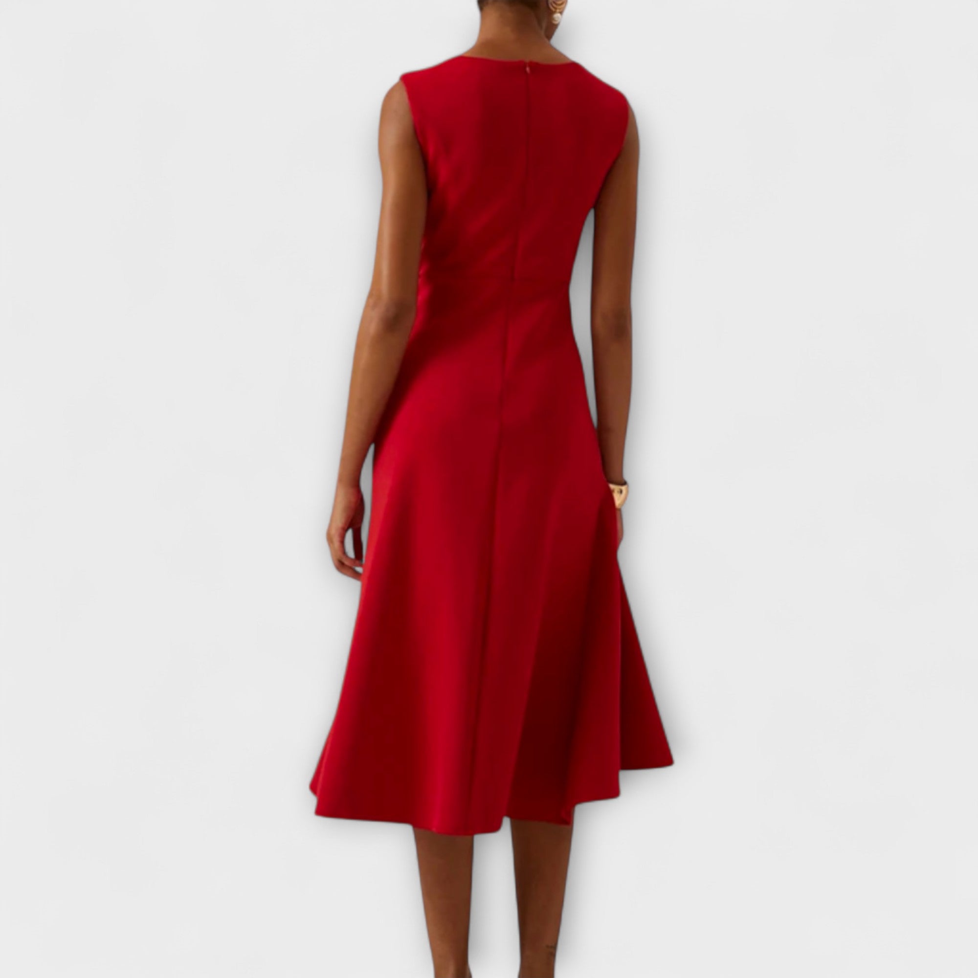 Harper | Wrap Midi Dress with Ruffle Hem