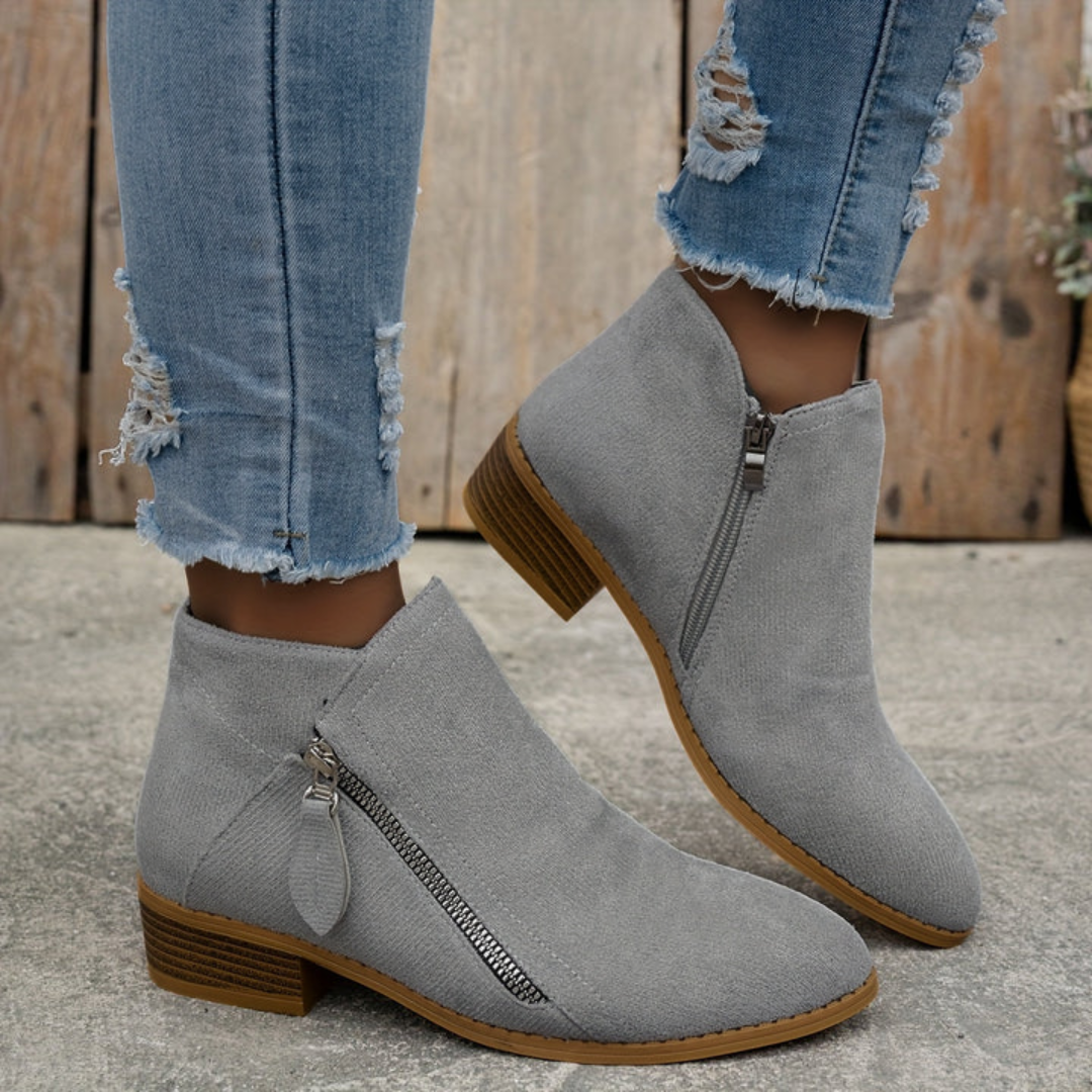 Elmont | Women's Orthopedic Leather Ankle Boots