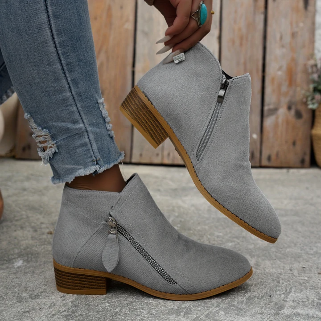 Elmont | Women's Orthopedic Leather Ankle Boots