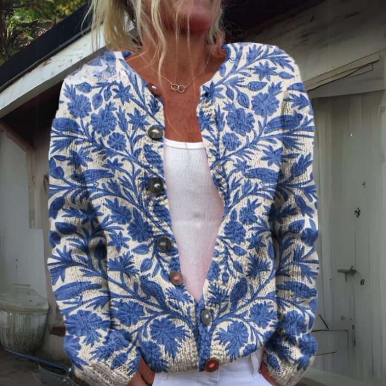 Elmont | Floral Knit Cardigan