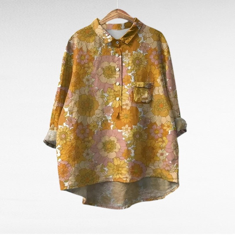 M&H | Vintage Polyester-Viscose Blend Blouse