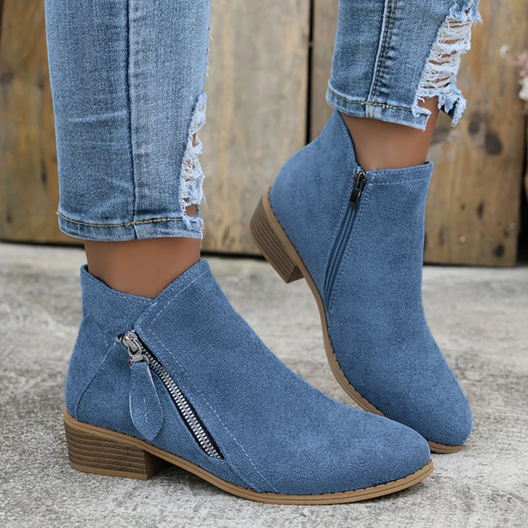 Elmont | Women's Orthopedic Leather Ankle Boots