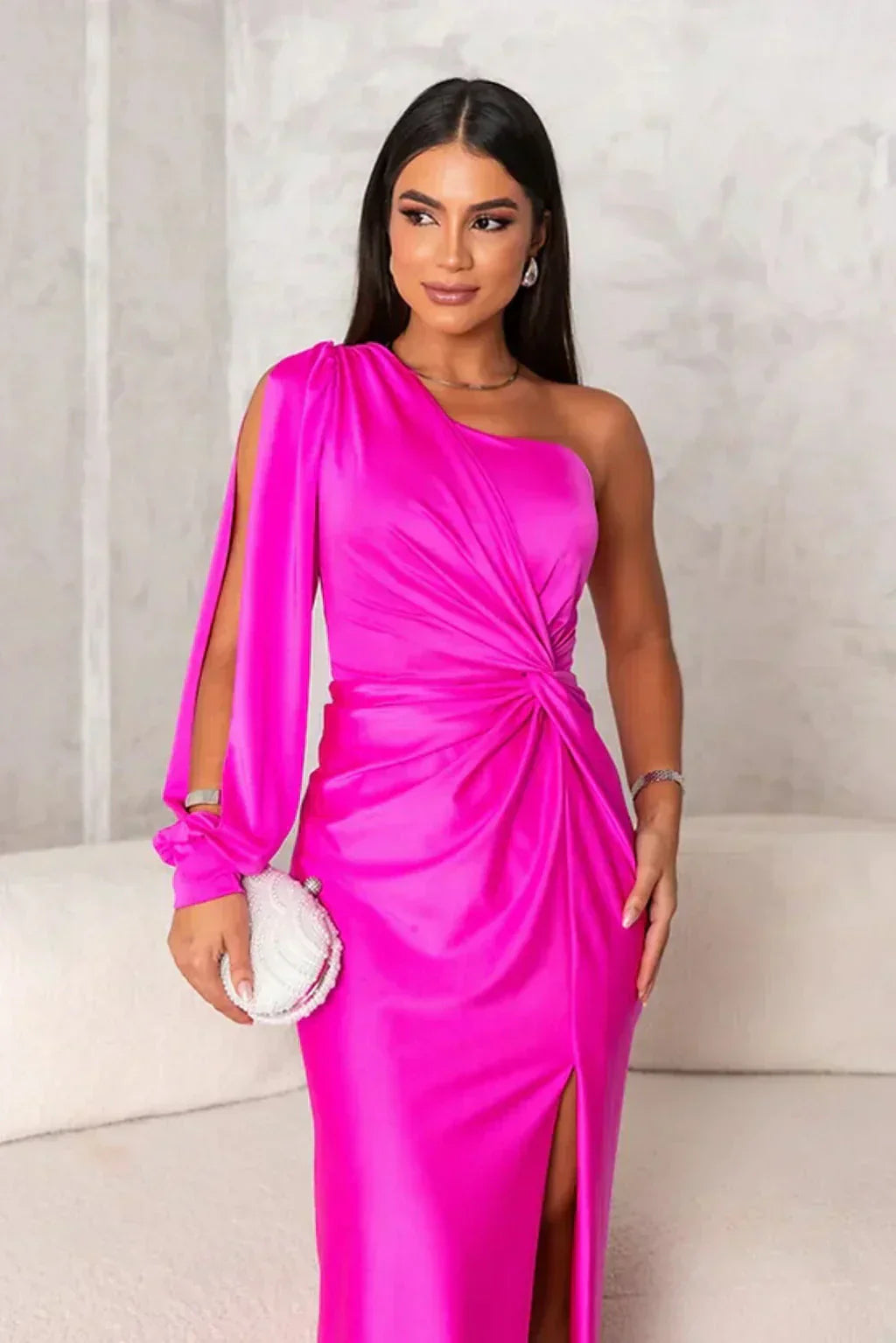 M&H | One-Shoulder Maxi Dress