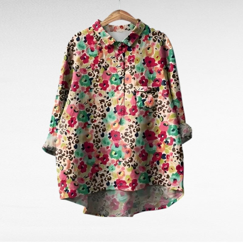 M&H | Vintage Polyester-Viscose Blend Blouse