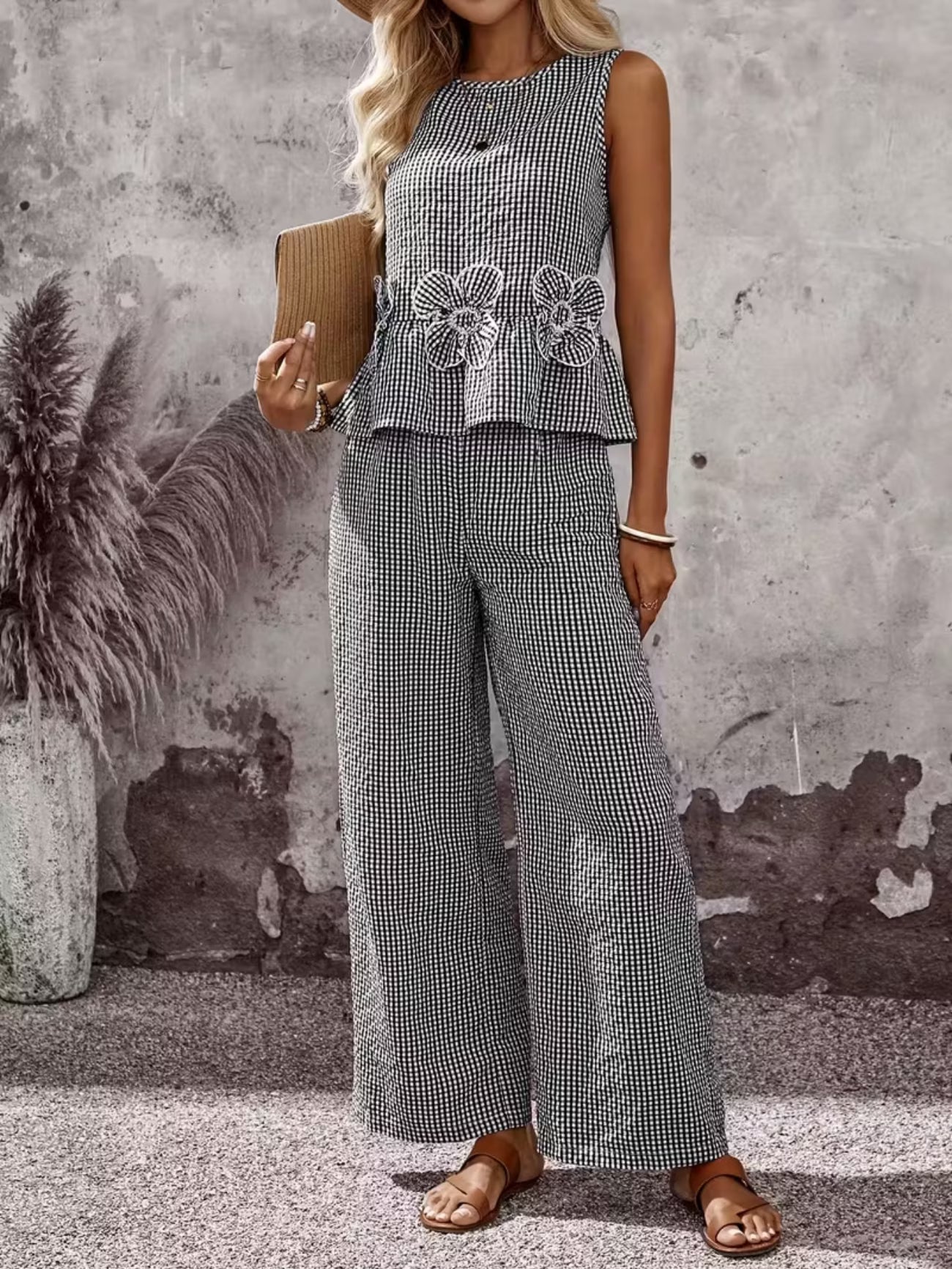 M&H | Gingham Two-Piece Set