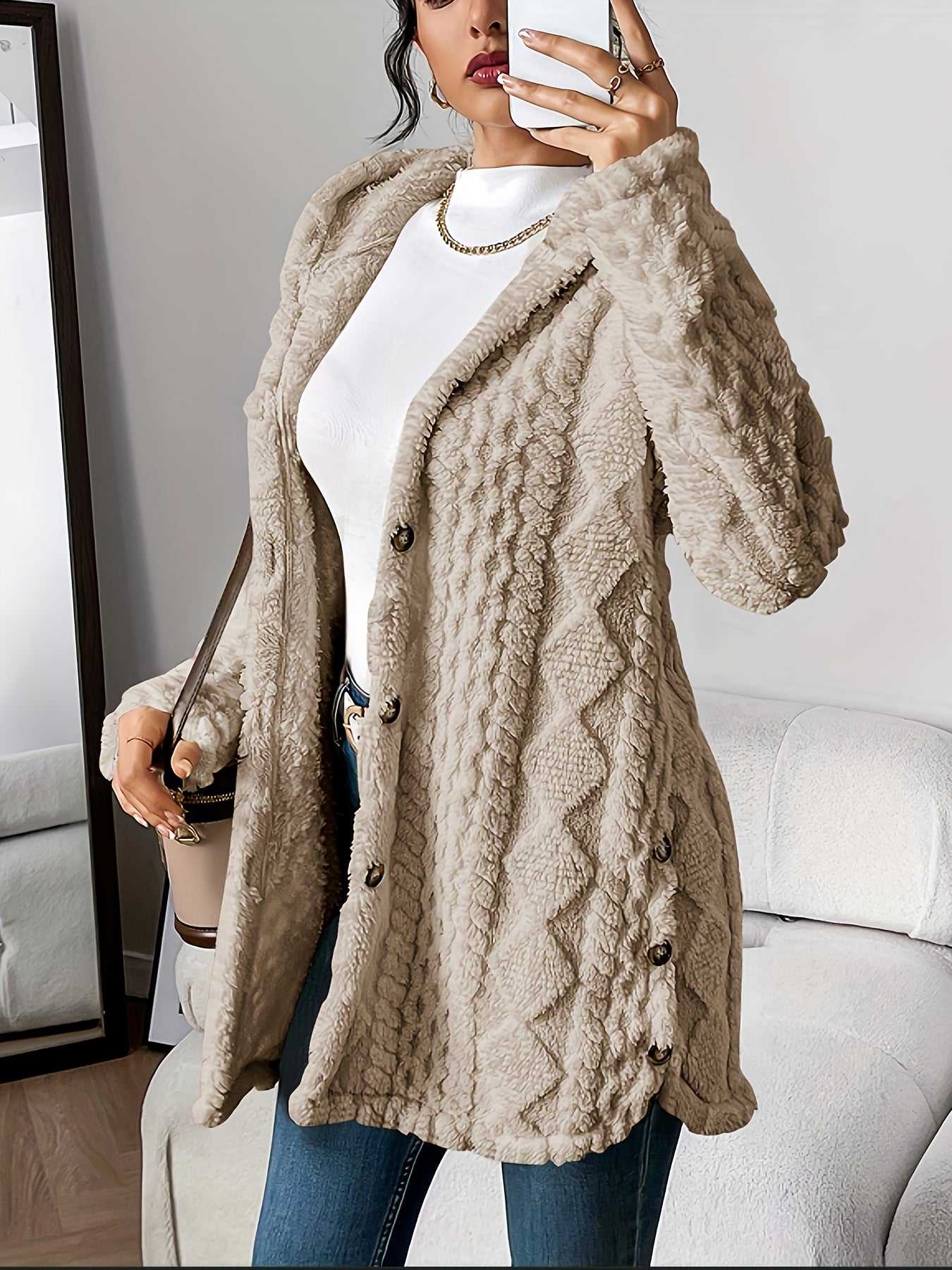 Sarah | Hooded Longline Cardigan